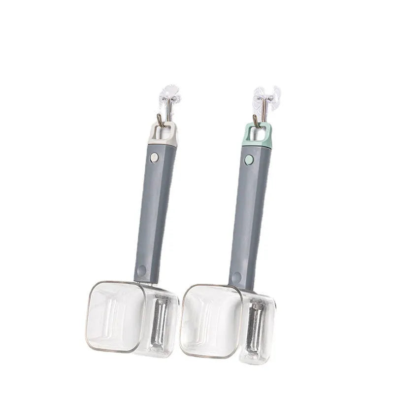 Creative modern stainless steel peeler with PP handle in green, grey, or red colour.