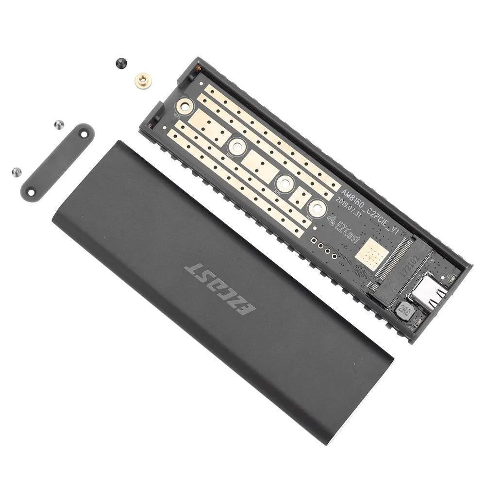 M.2 NVMe mobile hard disk box USB 3.1 Gen2 PCIe SSD enclosure black S800