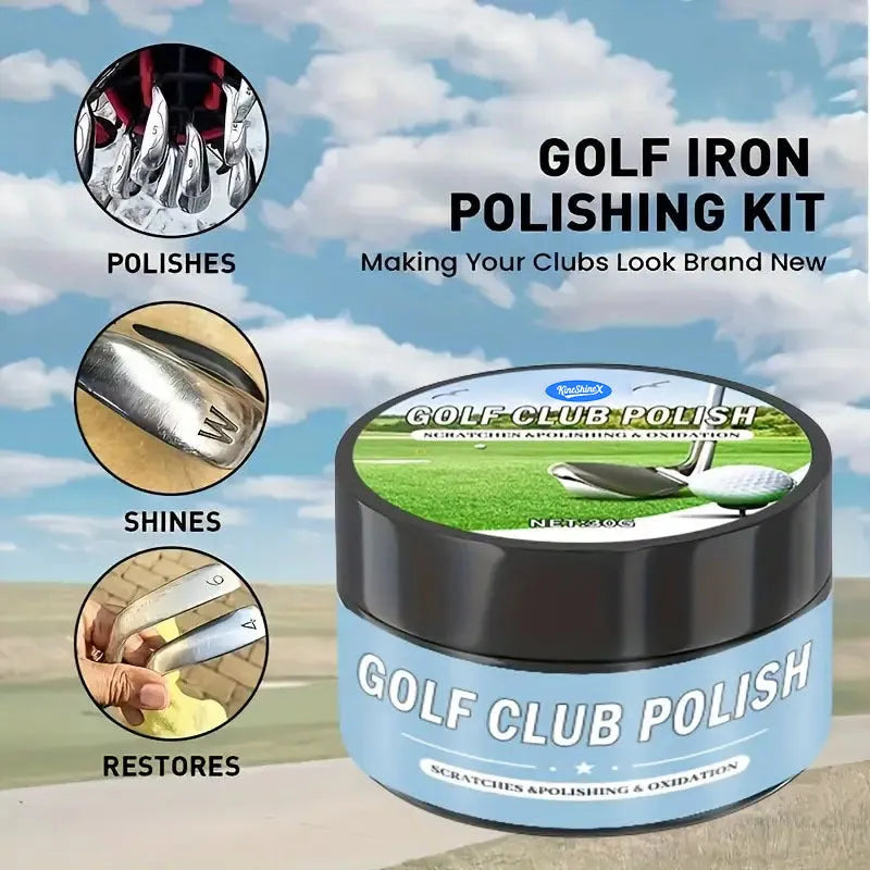 Golf club polishing wax 30g sponge and 50g sponge with fast smear formula for easy application
