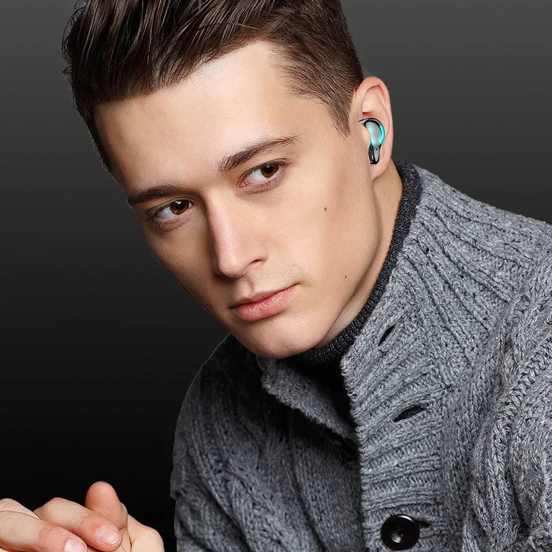 Black wireless Bluetooth gaming headset for mobile gaming with in-ear design