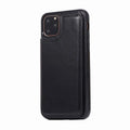 Crazy Horse pattern leather iPhone 13 phone case with double buckle bracket holster in multiple colour options