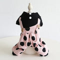 Lapel shoulder strap couple pet clothes for dogs in four-legged and skirt style options