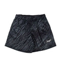 Men's leopard print fitness shorts with quick dry polyester fabric and milk silk lining