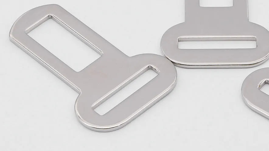 26mm silvery metal pet car safety buckle for vehicle travel restraint systems