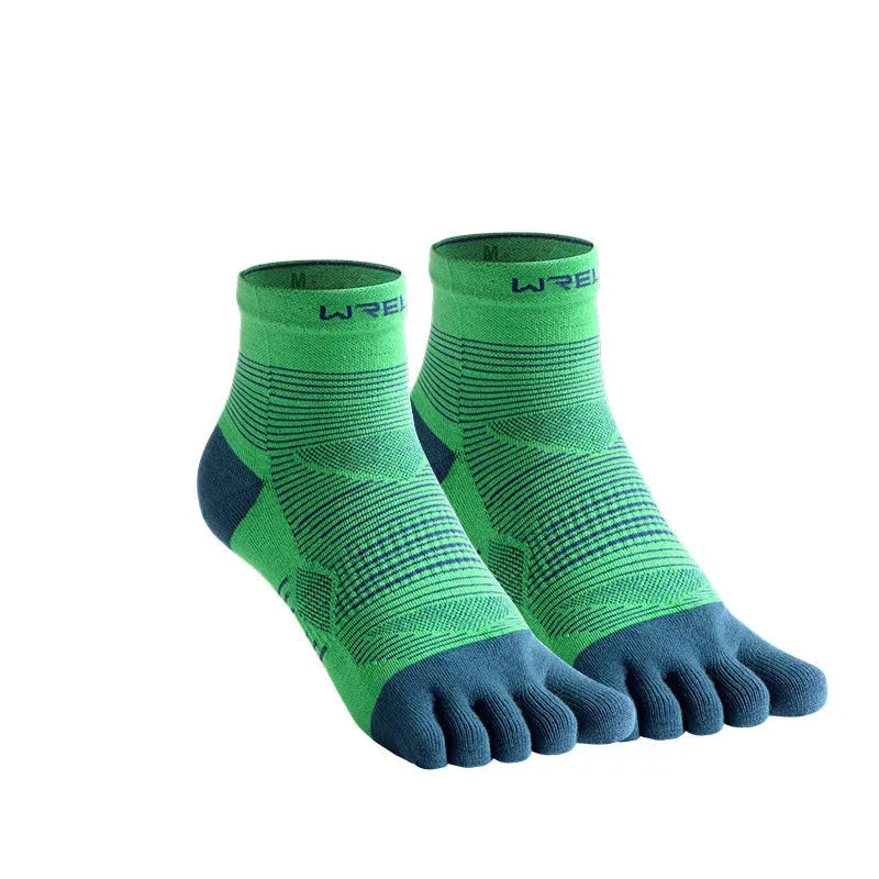 Professional sports toe socks with separated toes in blue colour