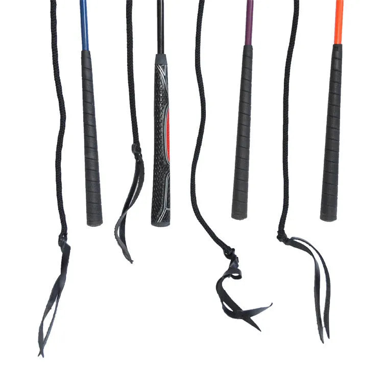 Advanced training whip made from nylon fibre and fibreglass for equestrian riding and horse training