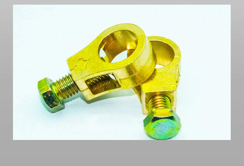 Pure copper car battery wiring clamp with connection terminal.