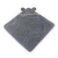 Grey and green ultra fine fibre pet towels in small, medium, and large sizes for dogs and cats.