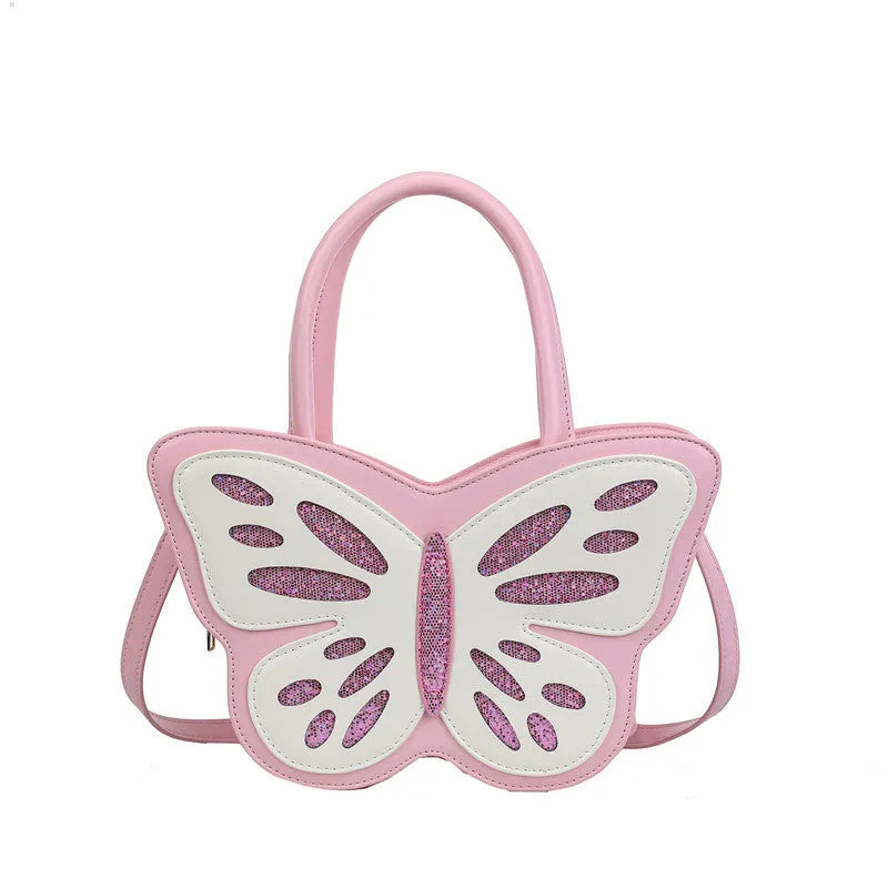 Square fashion crossbody bag in PU leather with contrast stitching, shown in one of four colours.