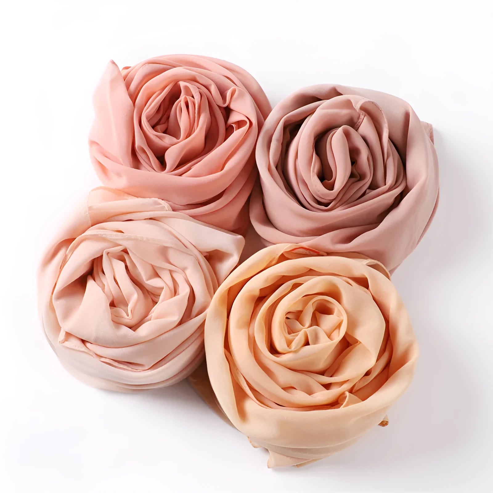Women's solid colour pearl chiffon scarf 180x70cm lightweight polyester scarf for daily use