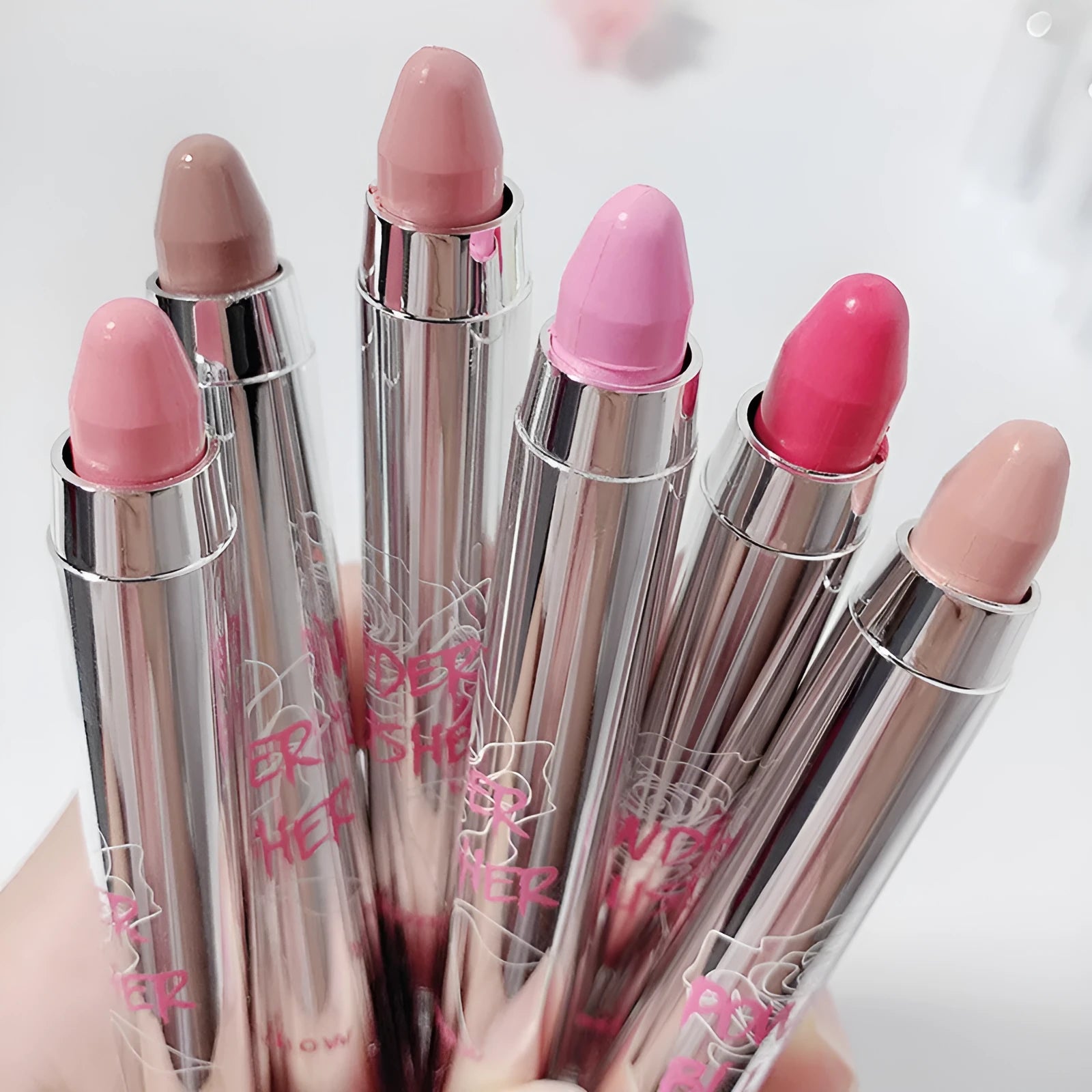 Matte Blush Stick Dual-Use Cream for Eyes and Cheeks Soft Natural Colour Delicate Silky Texture One-Shot Application Available in 06 Shades Sweet Potato Milk Cream to Peach Pink Makeup Product