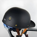 ABS motorcycle helmet with blue lens visor, multiple colour and graphic options, unisex sizing M to XXL