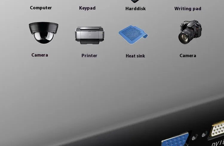 USB 3.0 data cable with nickel-plated connectors for connecting external hard drives, shown in multiple length options.