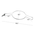 Brown car-shaped metal wall hook with a chrome interior for hanging hats and coats.