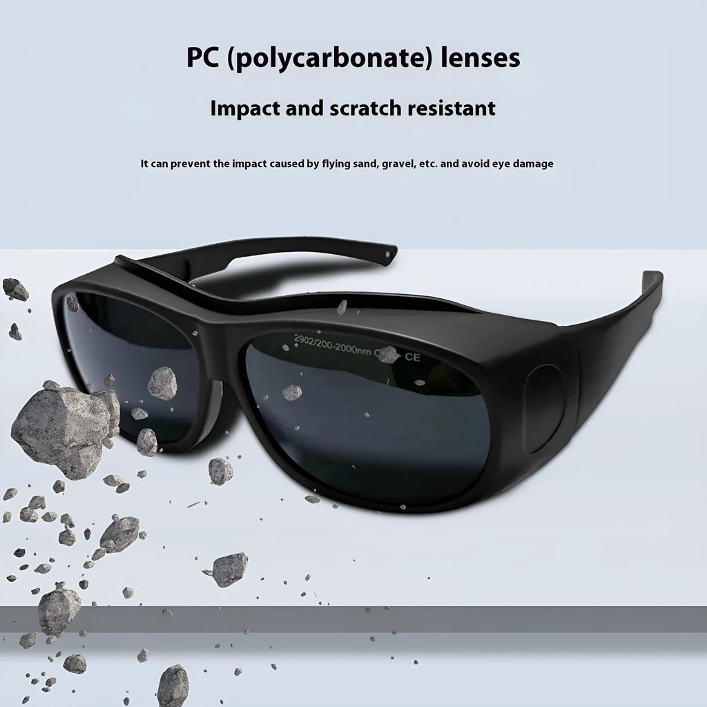 PC laser protection goggles for photon skin rejuvenation with cleaning cloth.
