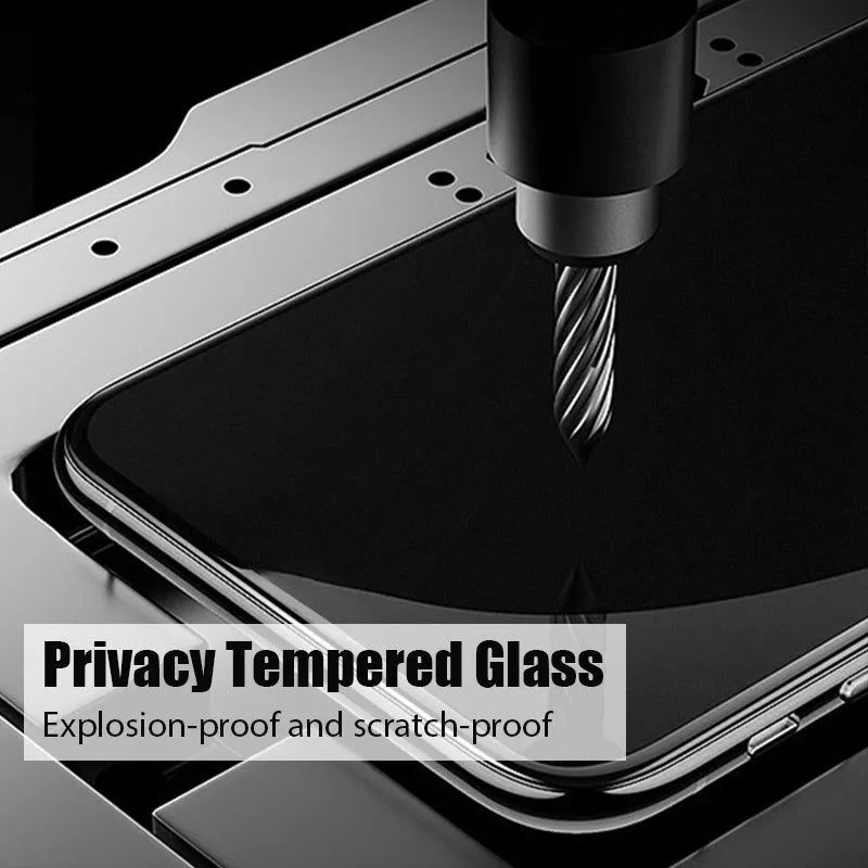 Anti-spy screen protector for Xiaomi Poco and Redmi Note smartphones with privacy filter