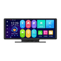 10-inch touchscreen dashboard driving recorder with GPS navigation and dual camera recording