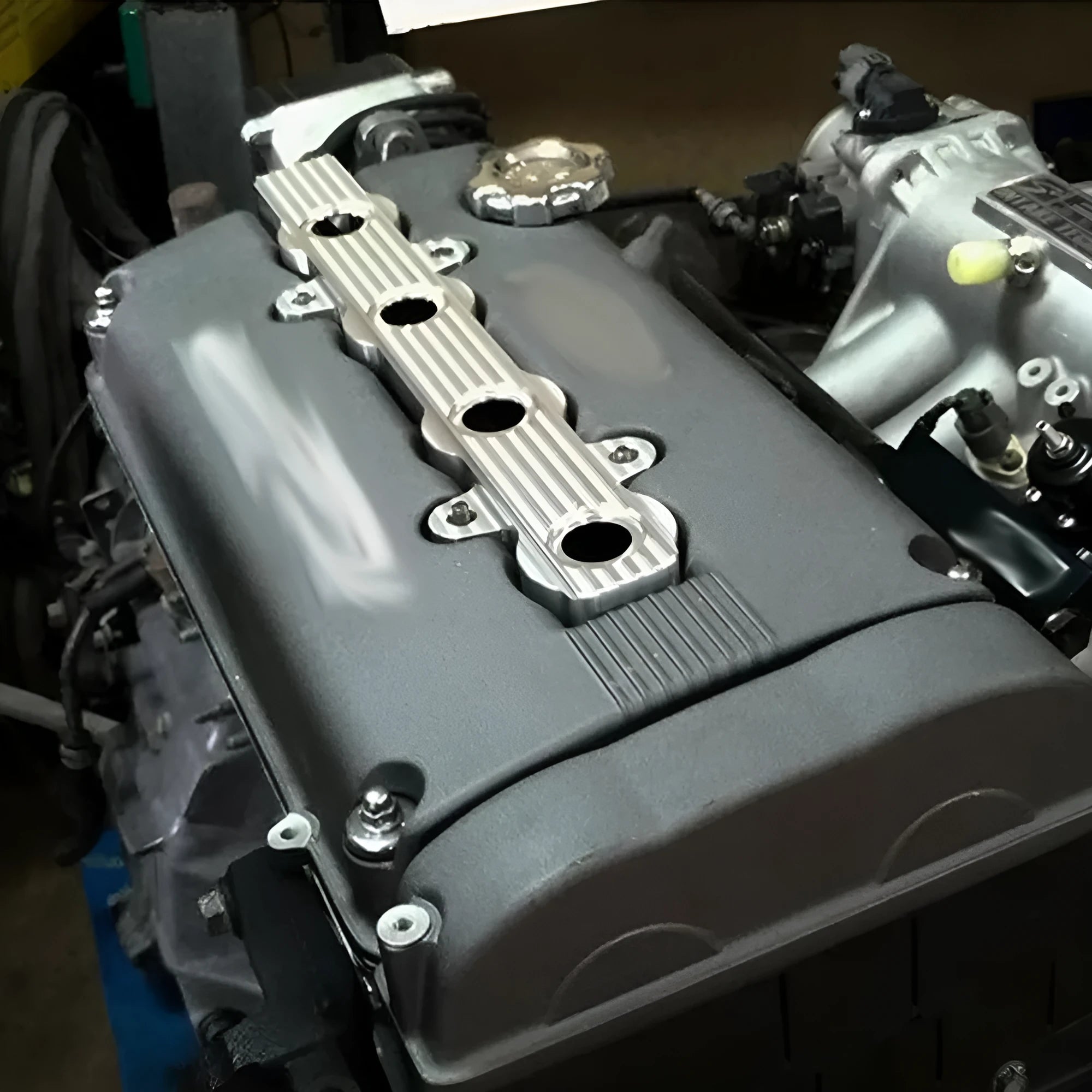 Aluminium alloy engine hood replacement panel with colour and hole configuration options
