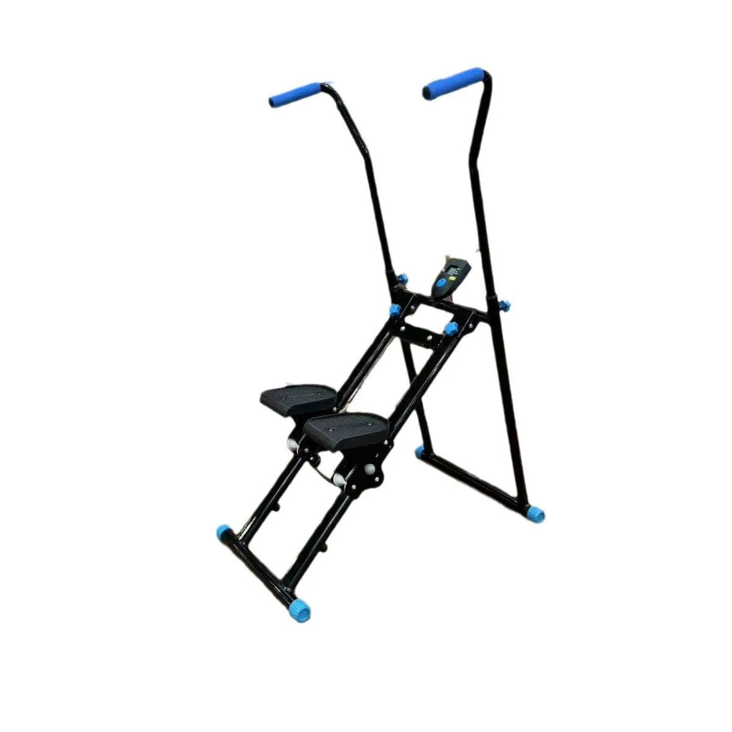 Starlight White foldable multi-function treadmill with climbing frame for home fitness