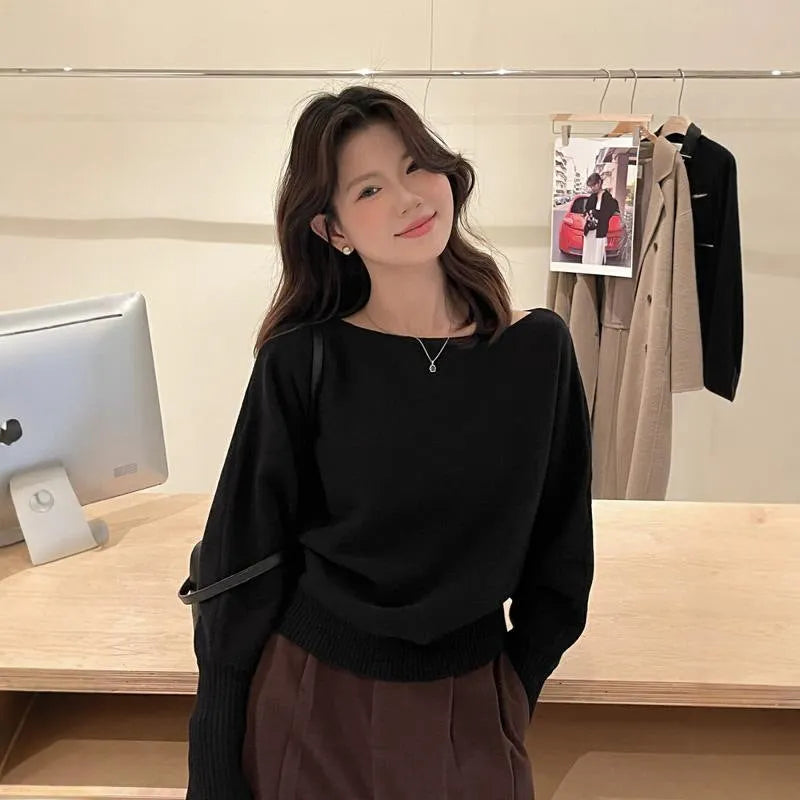Women's long sleeve viscose blouse pullover in light grey, shown as a casual top.