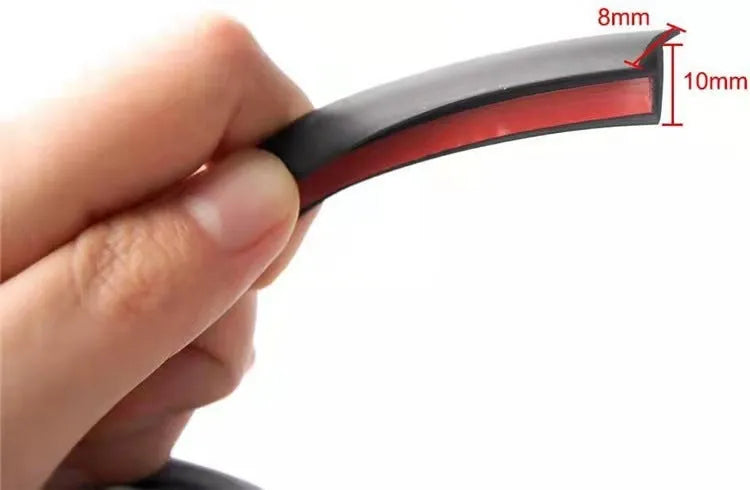 Black TPE automotive seal strip for bumper and door gap filling