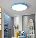 Ultra-thin 22cm 12W LED ceiling light with remote control dimming for modern minimalist rooms