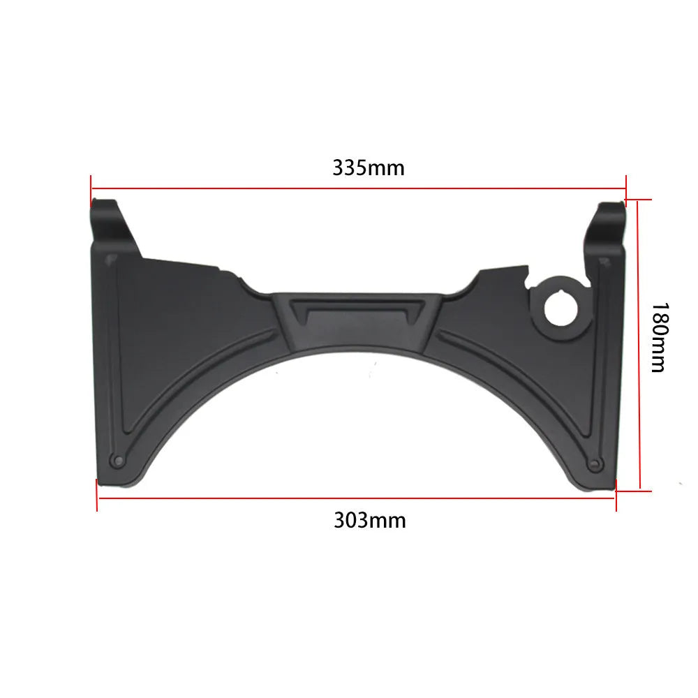 Matte black motorcycle cockpit fairing for BMW R1250GS and R1200GS models, showing mounting points.