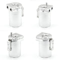 Aluminium alloy car engine oil breathable pot in red, blue, black, and silver colour options.