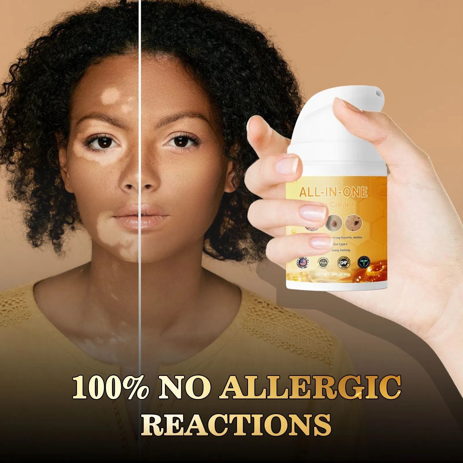 50ml neck cream bottle for non-standard skin cleaning treatment for men and women