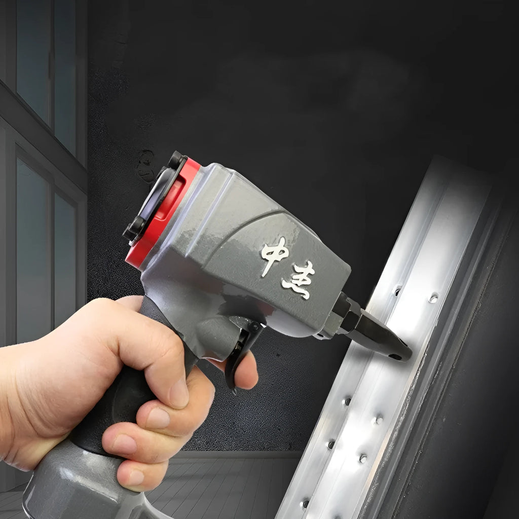 DK30 model metal air-powered punching nail gun for fabric and leather riveting.