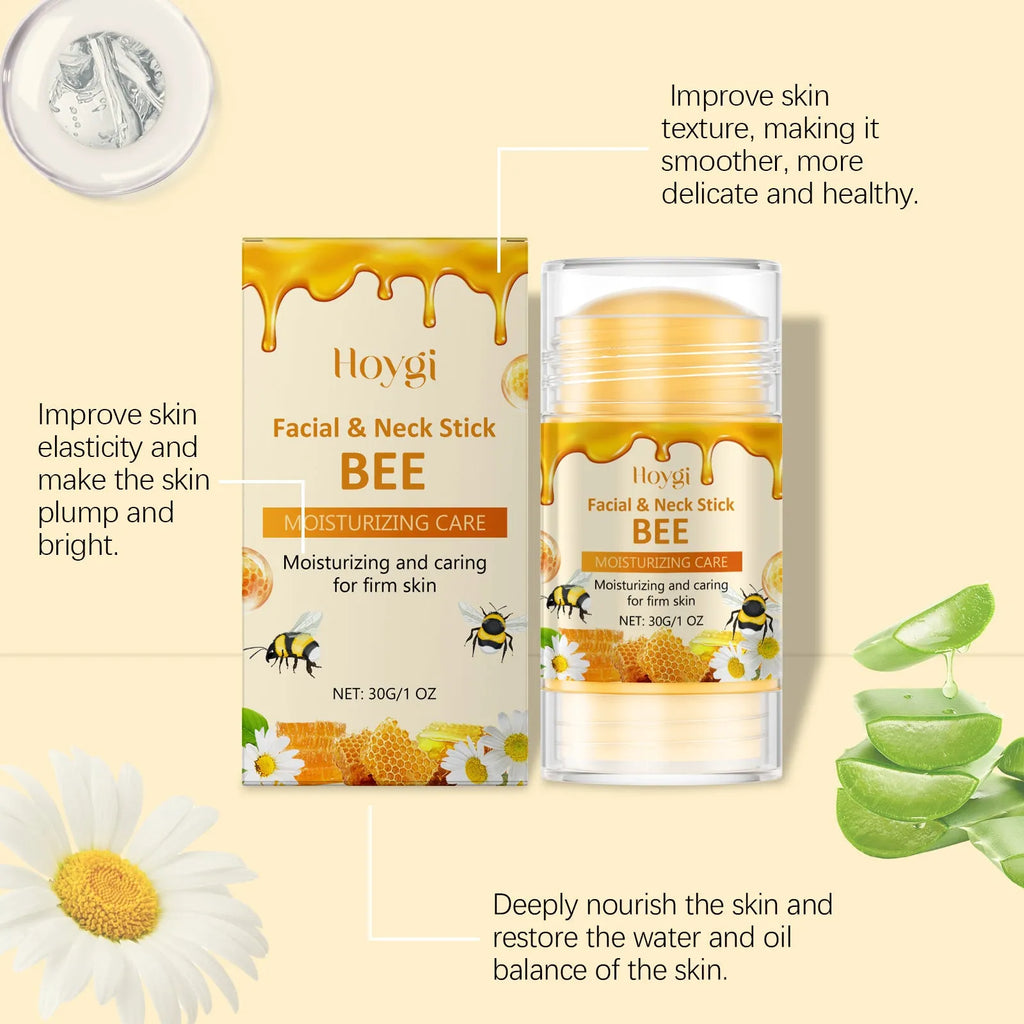 Moisturising facial skin essence stick with bee venom and chamomile extract in 30g stick format