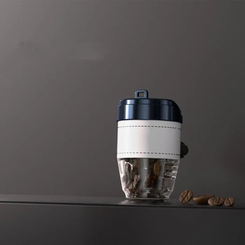 Coffee cup-shaped plastic car air freshener with solid perfume coffee bean fragrance for vehicle odour removal