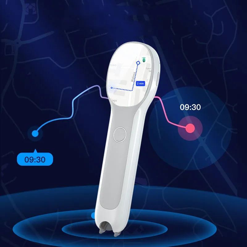 White Universal Reading Pen Basic Edition with USB cable for language learning.