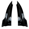 Car rear cornerite protectors in PP plastic with piano black or carbon fibre pattern finishes for bumper protection