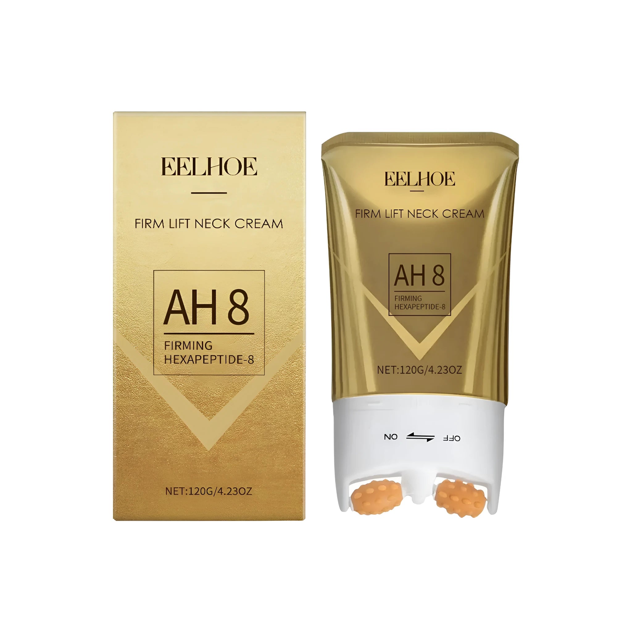 120g tube of neck firming and lifting cream with Acetyl Hexapeptide-8 and Ceramide NP