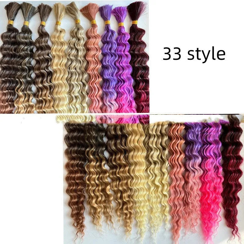 Boho Braids deep twist synthetic hair extension in beach wave style, 22 inch 100g domestic silk fibre