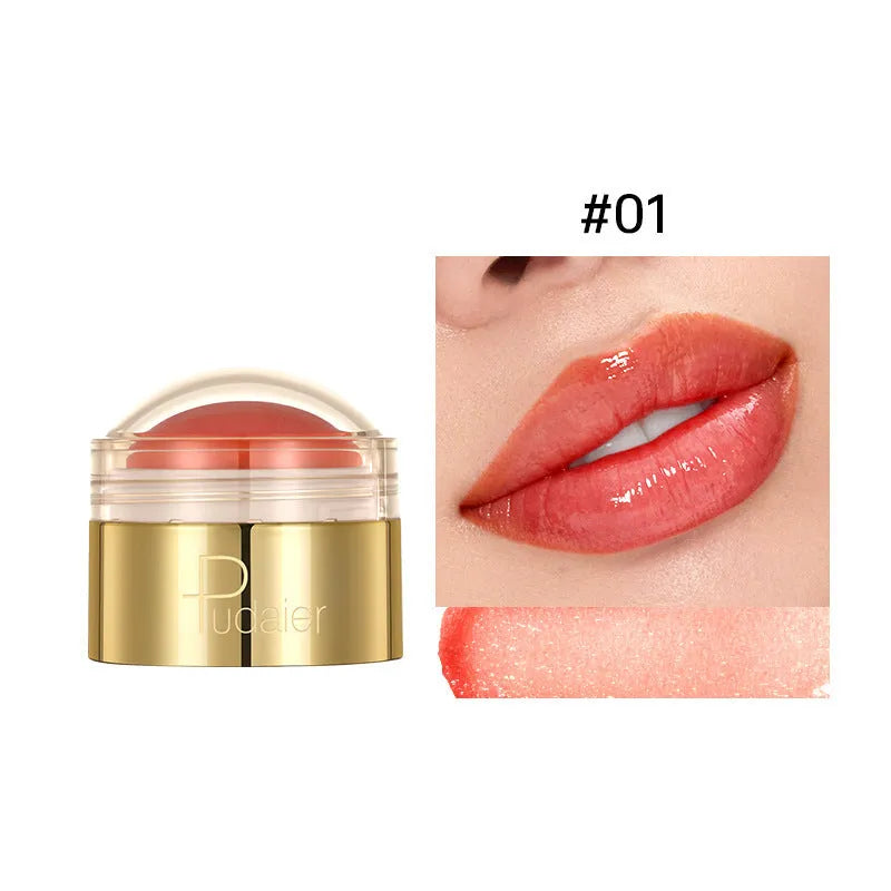 Six colour shades of moisturising lip balm lipstick in standard packaging