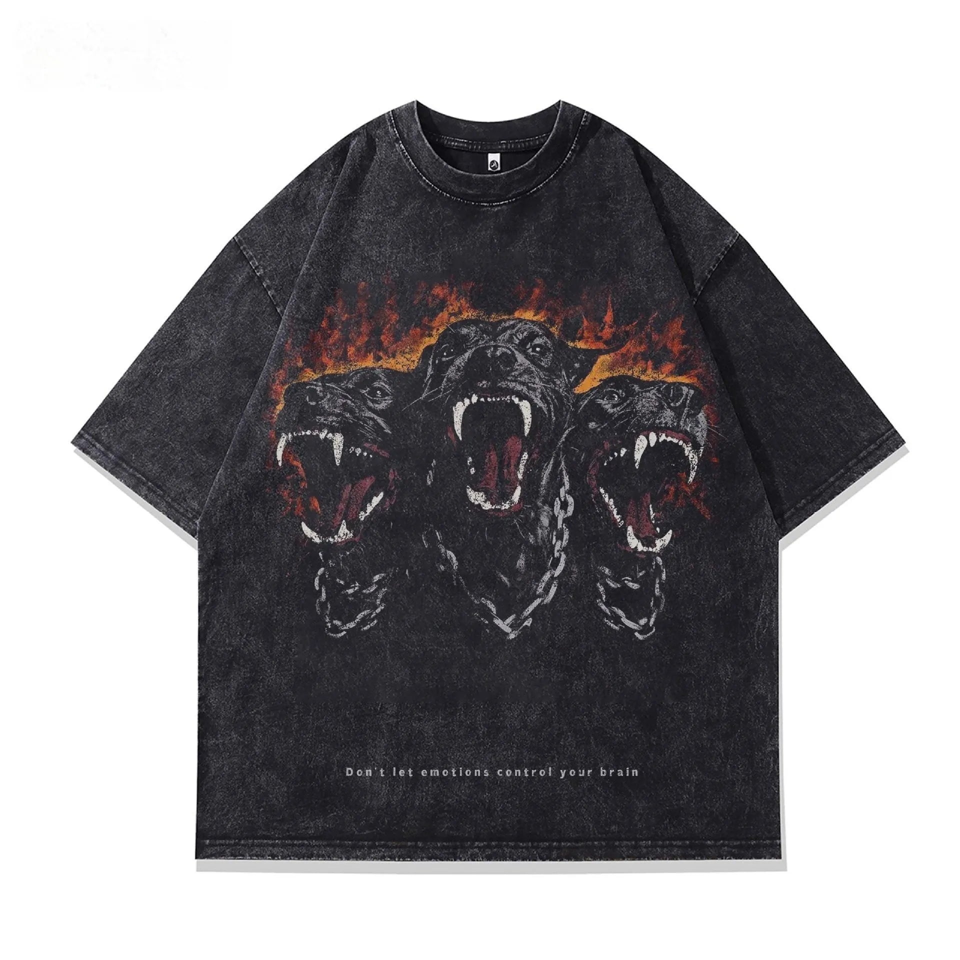 Men's loose fit character print cotton t-shirt in colour Style03916