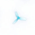Set of four PC plastic drone propellers in gray, pink and light blue with 3 blades each