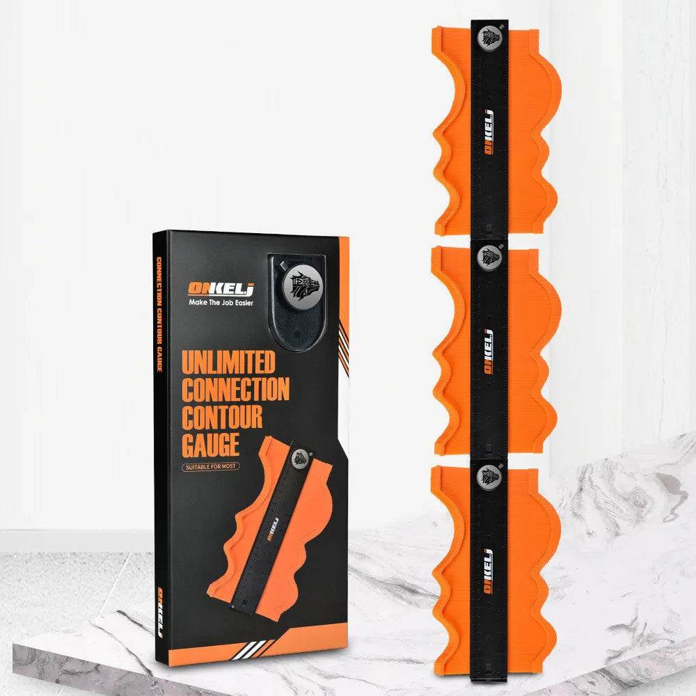 10-inch contour gauge with lock function for measuring irregular shapes and profiles