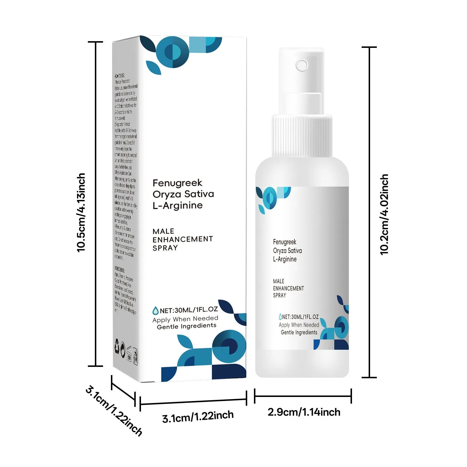 Male Enhanced Spray 30ml bottle with mild aroma standard specification