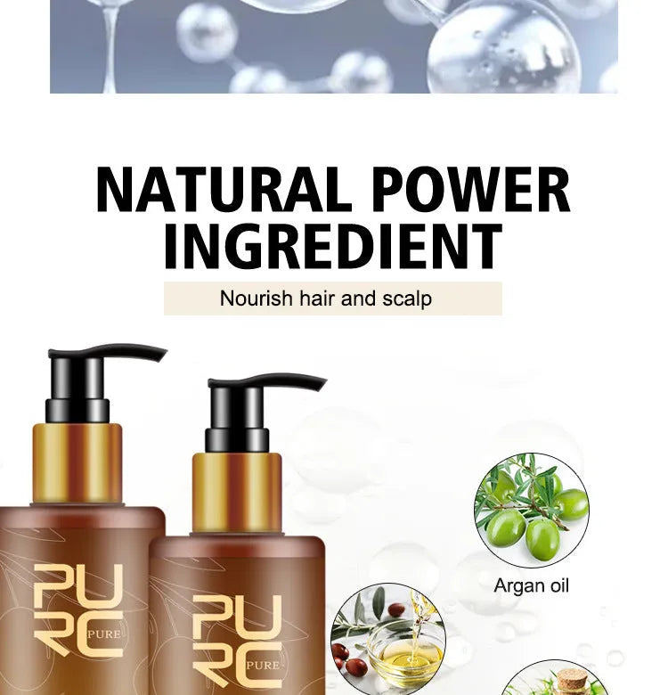 PURC Ginger Biotin hair care three-piece set shampoo 300ml conditioner 300ml biotin essential oil 30ml
