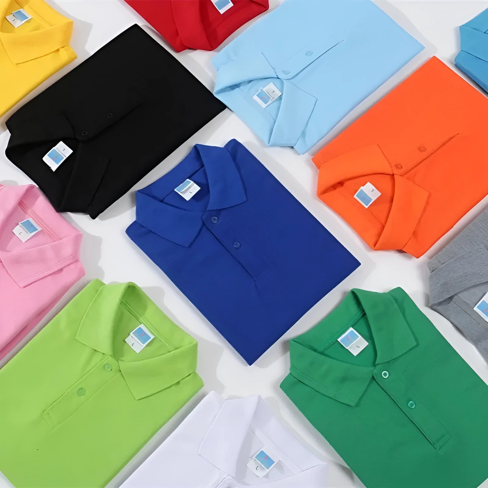 Cotton work shirt for embroidery in multiple colours with straight cut pullover design