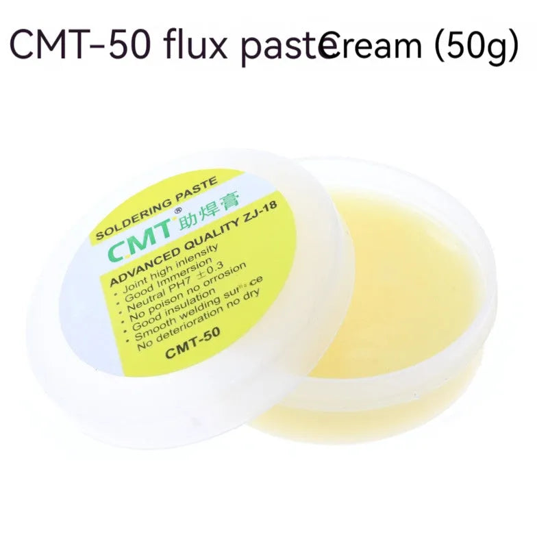 High purity rosin soldering flux in paste form for electric soldering iron use