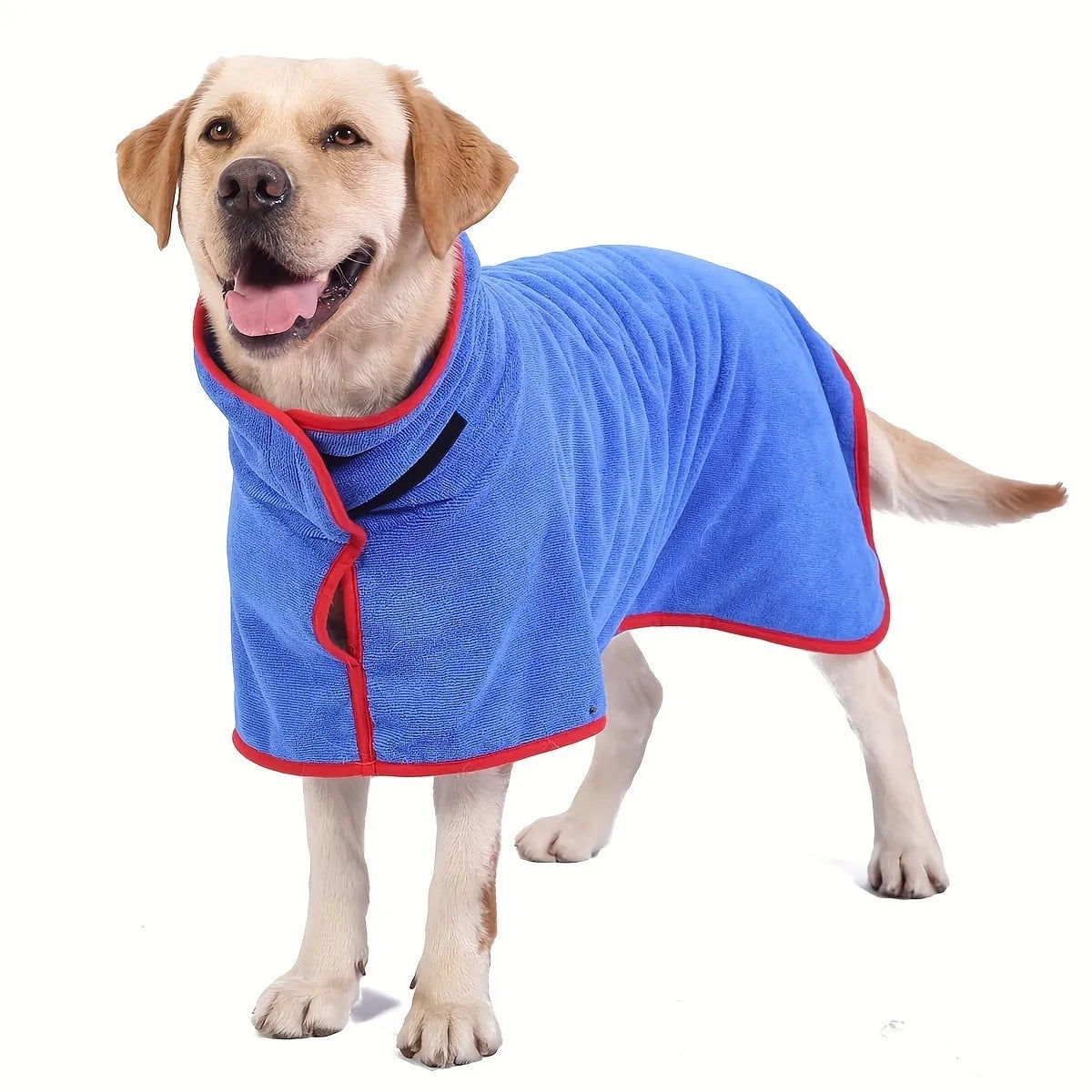 Nylon pet drying robe for dogs and cats in multiple colours and sizes