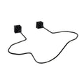 Black metal hat bracket for car visor or headrest cap display and storage