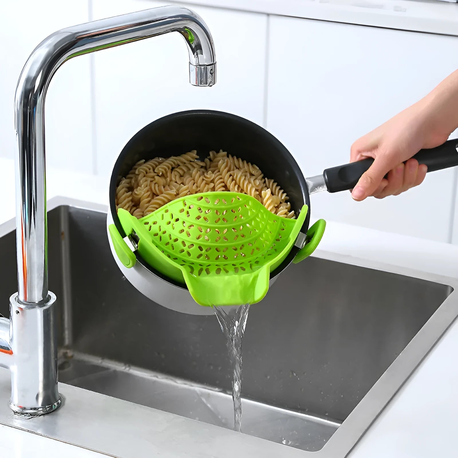 Silicone pot side drain stopper in modern minimalist style with sunshade leak-proof design