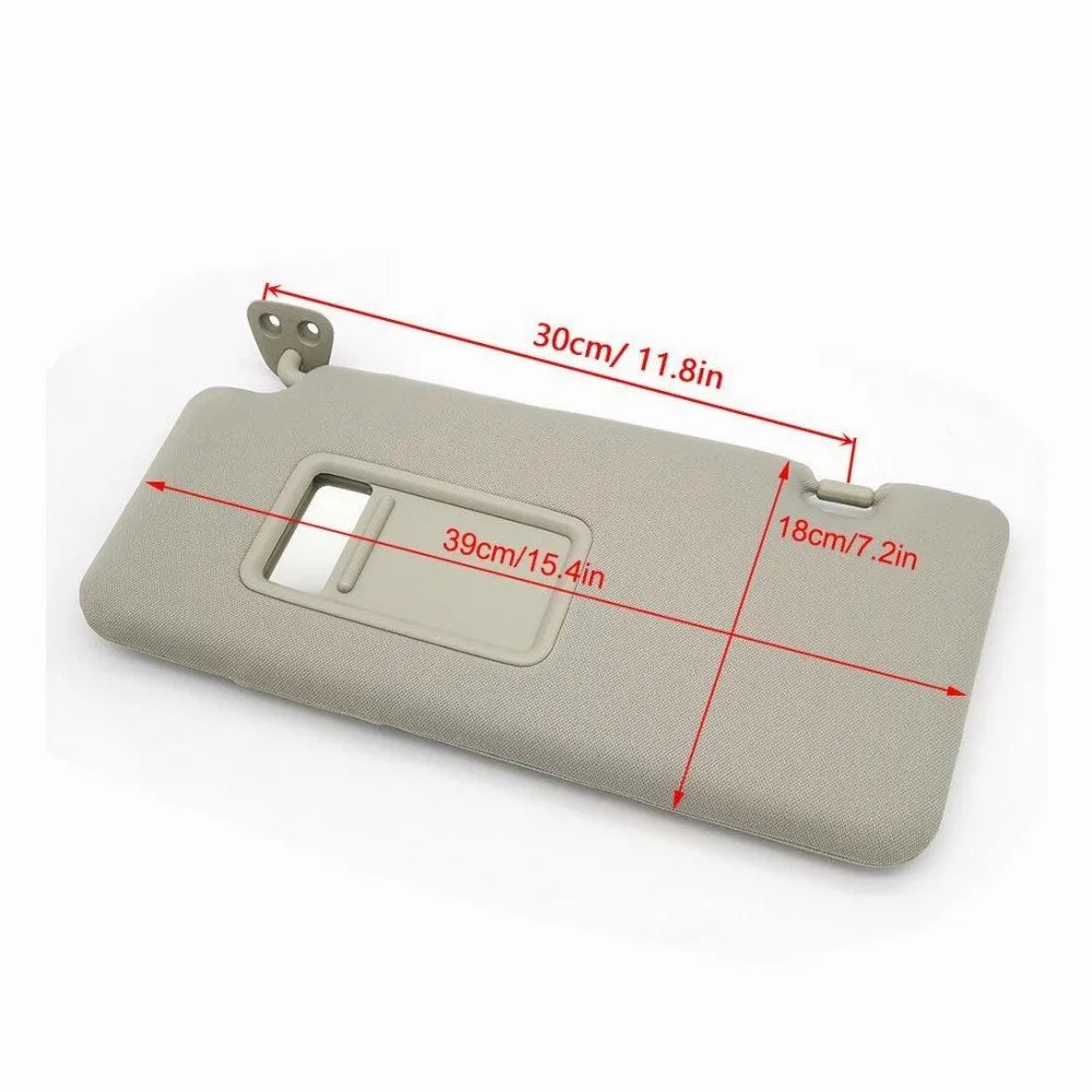 Beige sun visor with cosmetic mirror for Nissan Lida car 2005-2012