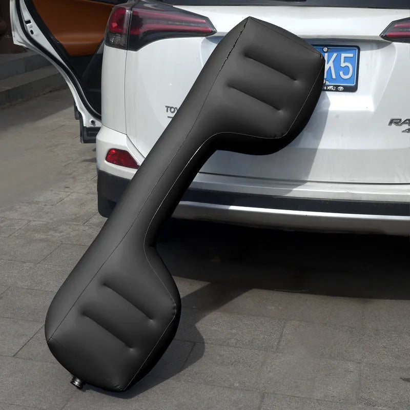 Black inflatable PVC car rear seat strip block 125cm long pier