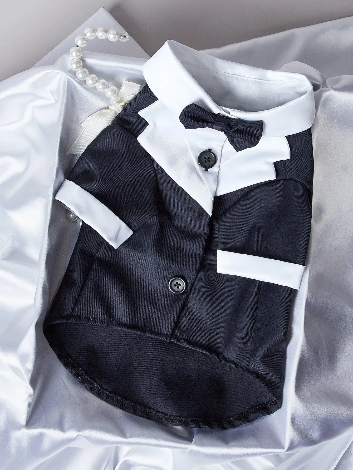 Chinese style four-legged wedding suit for dogs in polyester fabric